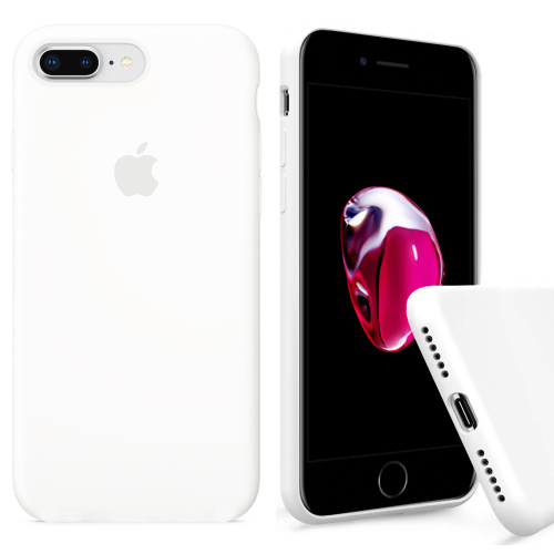 Чехол накладка xCase для iPhone 7 Plus/8 Plus Silicone Case Full white - UkrApple