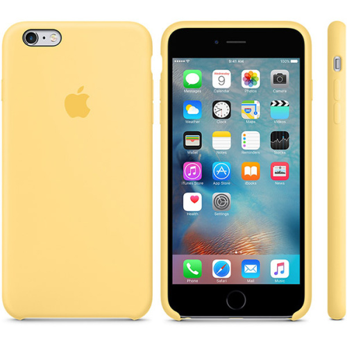 Чехол OEM for Apple iPhone 6 plus/6s plus Silicone Case Yellow (MM6H2): фото 2 - UkrApple