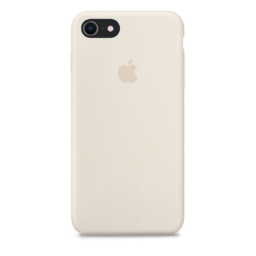 Чехол накладка xCase для iPhone 7/8/SE 2020 Silicone Case Full молочный - UkrApple