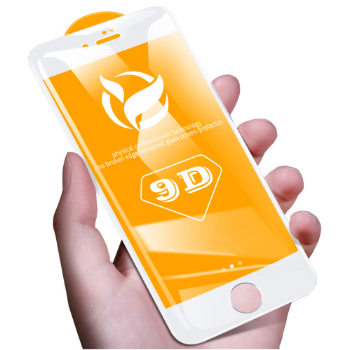 Захисне скло 9D для iPhone 7/8/SE 2020 біле - UkrApple