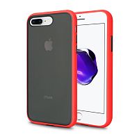 Чехол накладка xCase для iPhone 7 Plus/8 Plus Gingle series red black