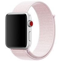 Ремінець xCase для Apple Watch 42/44/45/49 mm Nylon Sport Loop Pearl Pink