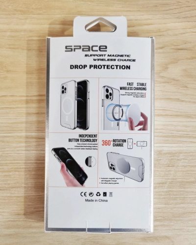 Чохол iPhone 15 Pro Max Space Case with MagSafe сlear: фото 17 - UkrApple