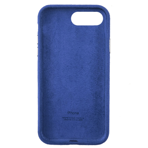 Чехол накладка для iPhone 7 Plus/8 Plus Alcantara Full blue: фото 2 - UkrApple