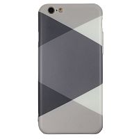 Чехол накладка на iPhone  7 Plus/8 Plus с серыми ромбами, плотный силикон