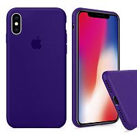Чехол накладка xCase для iPhone XS Max Silicone Case Full фиолетовый