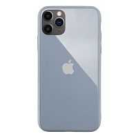 Чохол накладка xCase на iPhone 11 Pro Glass Pastel Case Logo mist blue