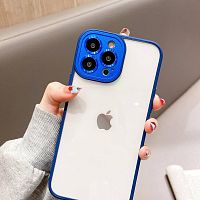Чохол iPhone 12 Crystal Case Full Camera dark blue