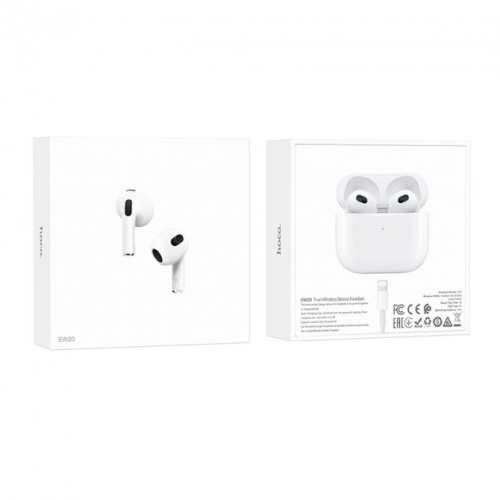 Навушники AirPods Hoco EW20 True wireless stereo white: фото 8 - UkrApple