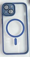 Чохол iPhone 13 Pro Crystal Case Full Camera with MagSafe sierra blue