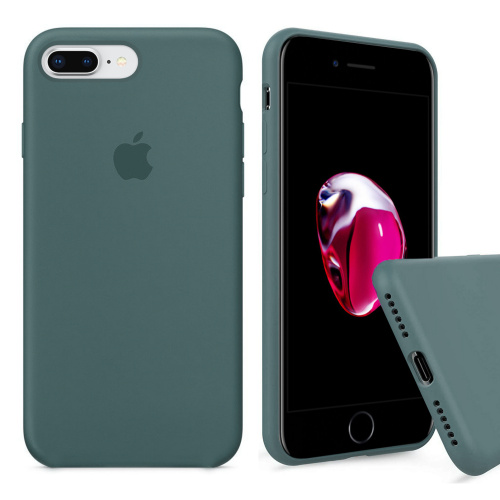 Чехол накладка xCase для iPhone 7 Plus/8 Plus Silicone Case Full pine green - UkrApple