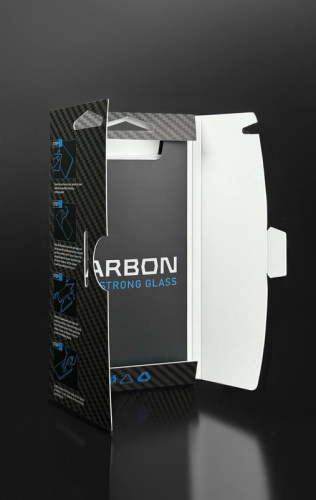 Скло захисне iPhone 14 Pro Мах Carbon 3D black: фото 4 - UkrApple