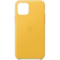 Чохол для iPhone 11 Leather Case yellow