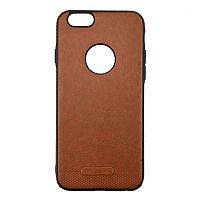 Чехол накладка xCase для iPhone 6/6s Leather Logo Case brown