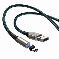 USB кабель Lightning 100cm Baseus Zinc Magnetic 2A green 