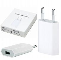 Мережева зарядка USB для iPhone 1A белый (paper box) MD813ZM/A