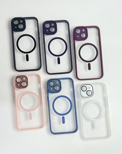 Чохол iPhone 15 Crystal Case Full Camera with MagSafe green : фото 3 - UkrApple