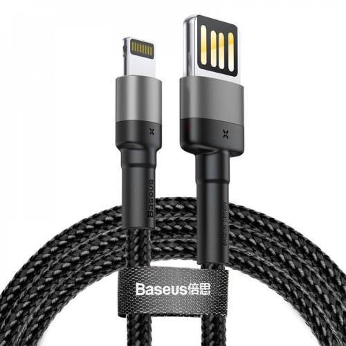USB кабель Baseus Cafule Lightning Special Edition 2.4A 1m gray - UkrApple