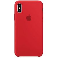 Чехол накладка xCase для iPhone XS Max Silicone Case красный