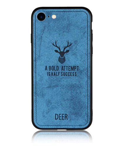 Чехол накладка xCase на iPhone 7/8/SE 2020 Soft deer blue - UkrApple