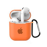 Чехол для AirPods/AirPods 2 silicone case with Apple Papaya