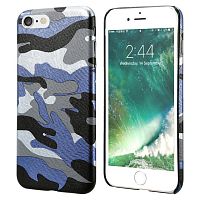 Чехол накладка xCase на iPhone 7/8/SE 2020 Blue Camouflage case