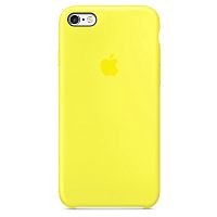 Чехол накладка xCase на iPhone 6/6s Silicone Case лимонный 