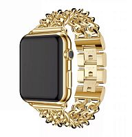 Ремінець xCase для Apple watch 42/44/45/49 mm Chanell NEW Gold