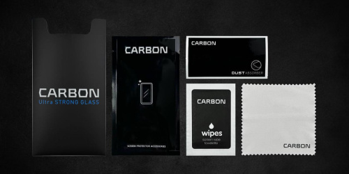 Скло захисне iPhone 15 Carbon 3D black: фото 2 - UkrApple