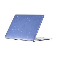 Чохол накладка DDC для MacBook Air 13.3" (2018/2019/2020) glitter crystal blue