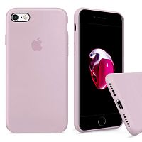 Чехол накладка xCase для iPhone 6/6s Silicone Case Full бледно-розовый