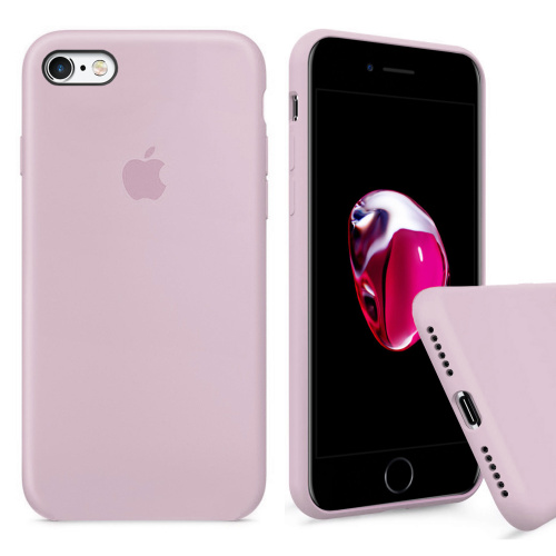 Чехол накладка xCase для iPhone 6/6s Silicone Case Full бледно-розовый - UkrApple
