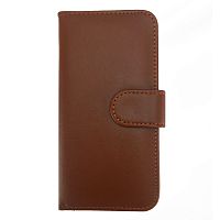 Чехол книжка на iPhone Х/XS Flip Wallet коричневый