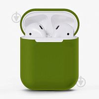 Чехол для AirPods/AirPods 2 Silicone case Full Green