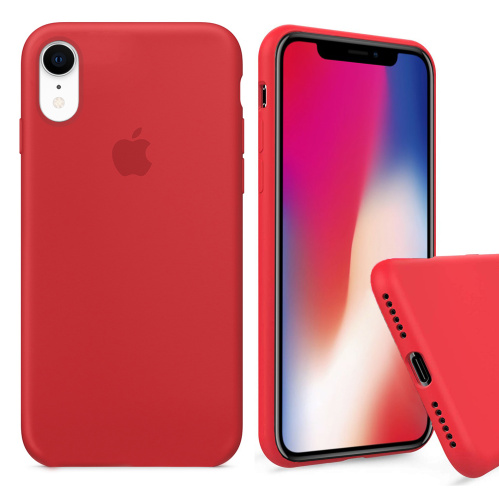 Чехол накладка xCase для iPhone XR Silicone Case Full красный - UkrApple