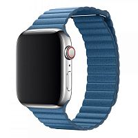 Ремінець xCase для Apple watch 42/44/45/49 mm Leather Loop Cape Cod Blue