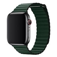 Ремінець xCase для Apple watch 42/44/45/49 mm Leather Loop Green