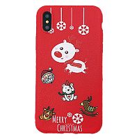 Чехол накладка xCase на iPhone XS Max Christmas Holidays №1