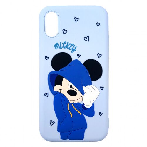 Чехол накладка для iPhone XS Max Disney Mickey Mouse Sky blue - UkrApple
