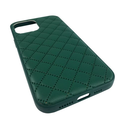 Чехол накладка xCase для iPhone XS Max Quilted Leather case Green: фото 3 - UkrApple