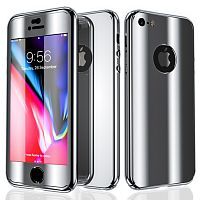 Чехол накладка xCase на iPhone XR 360° Mirror Case серебро