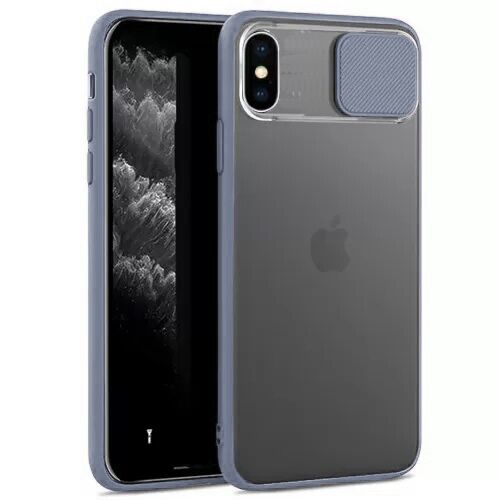 Чехол накладка xCase для iPhone XS Max Slide Hide Camera Lavender grey - UkrApple