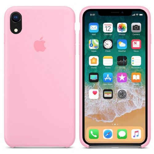 Чехол накладка xCase для iPhone XR Silicone Case розовый: фото 2 - UkrApple