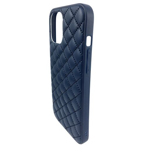 Чехол накладка xCase для iPhone XS Max Quilted Leather case Dark blue: фото 2 - UkrApple
