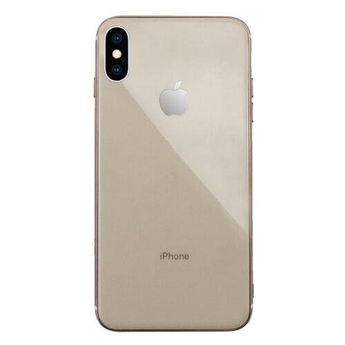 Чехол накладка xCase на iPhone XS Max Glass Silicone Case Logo gold - UkrApple