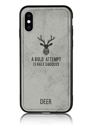 Чехол накладка xCase для iPhone XS Max Soft deer gray - UkrApple