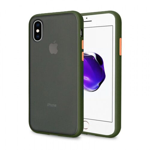 Чехол накладка xCase для iPhone XS Max Gingle series green orange - UkrApple
