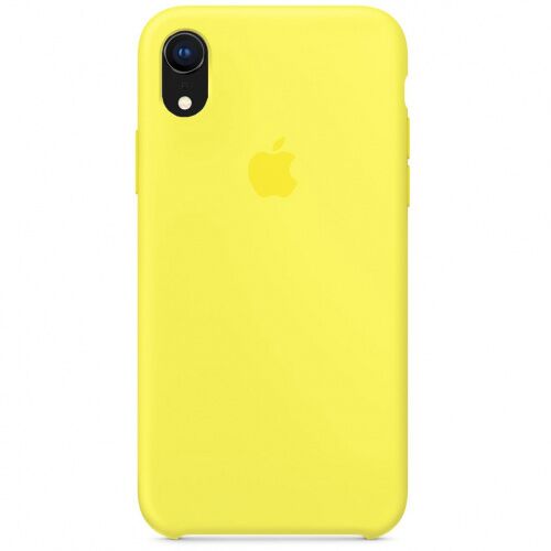 Чехол накладка xCase для iPhone XR Silicone Case лимонный - UkrApple