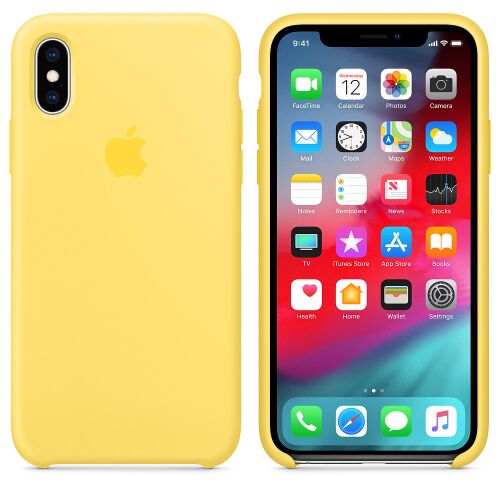 Чехол Silicone Case OEM for Apple iPhone XS Max Canary Yellow - UkrApple