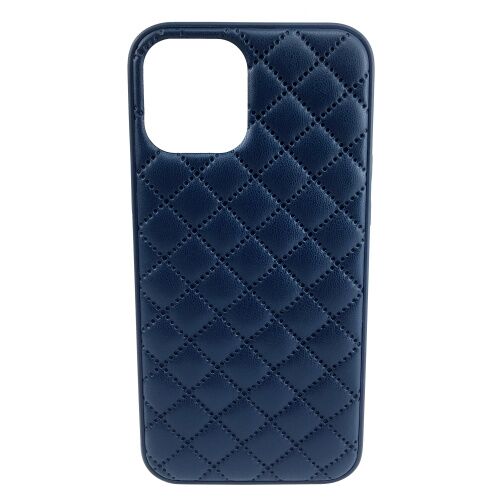 Чехол накладка xCase для iPhone XS Max Quilted Leather case Dark blue - UkrApple